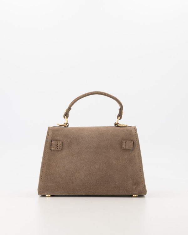 Grace handtas taupe suède
