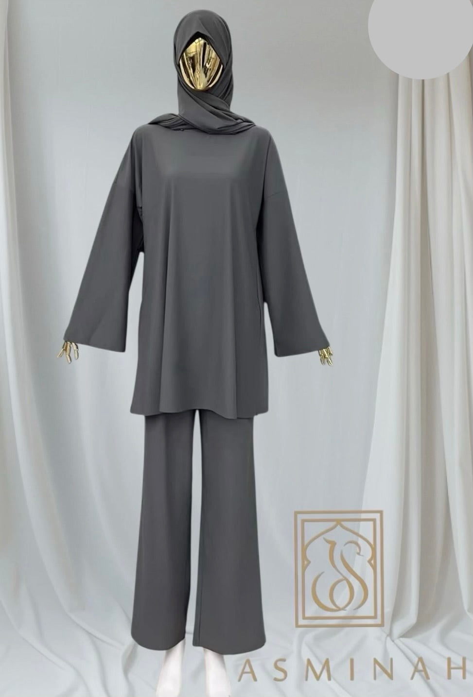 3 delige Burkini grijs