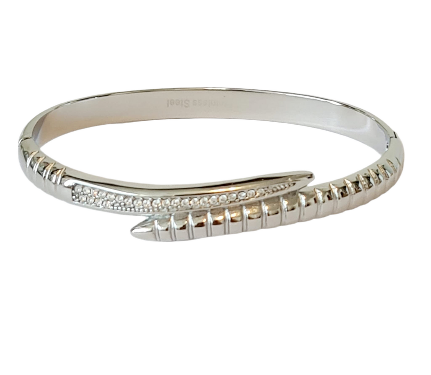 Zilverkleurig snak armband