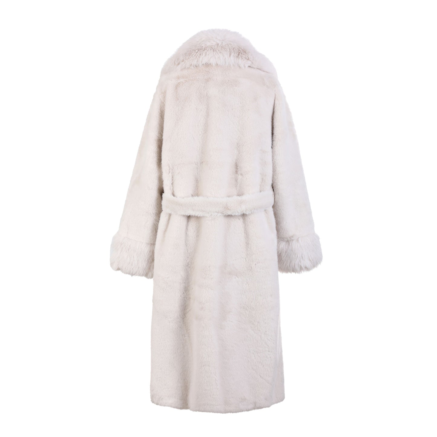 Dames bont mantel wit