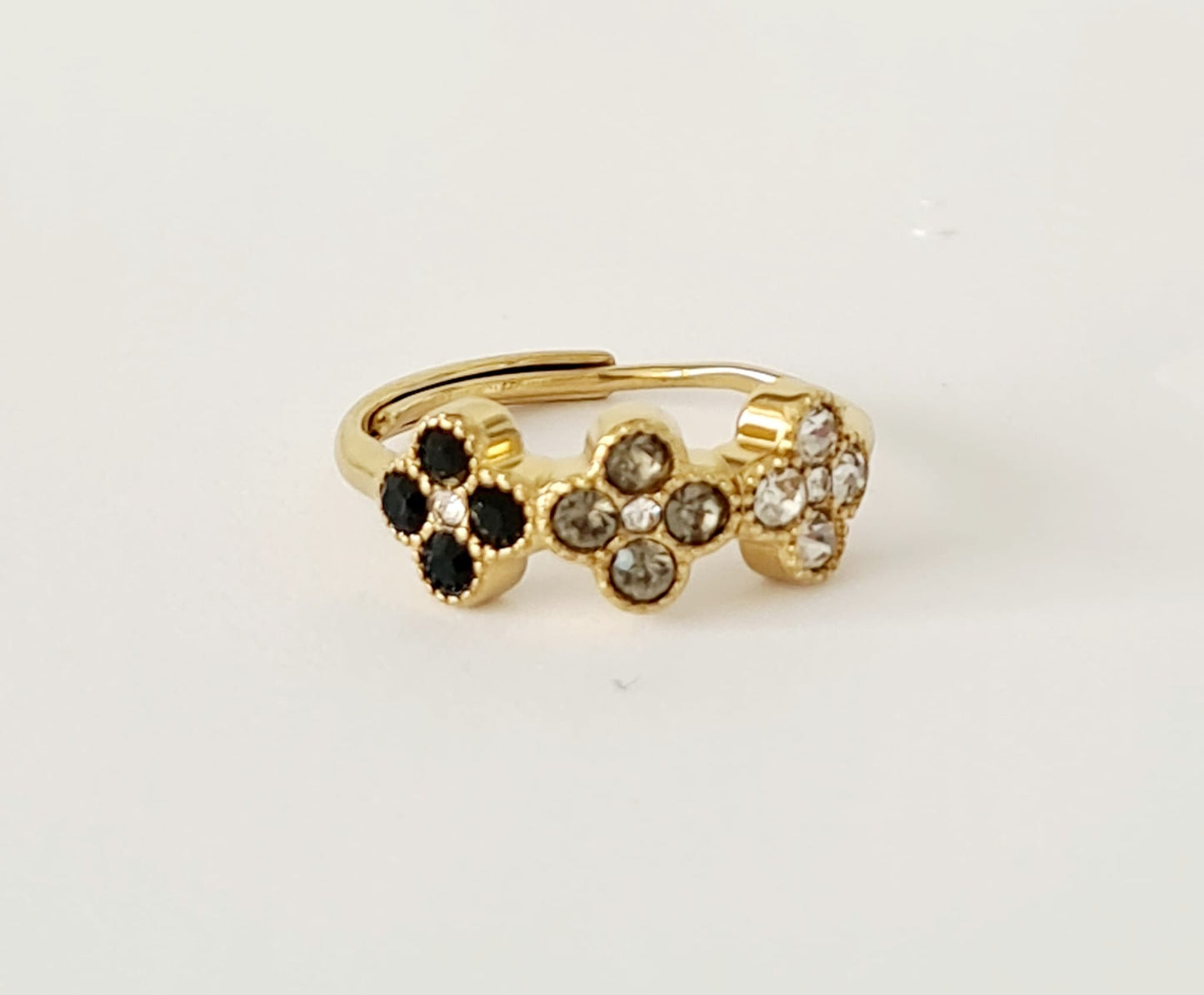 Emerald Clover Ring