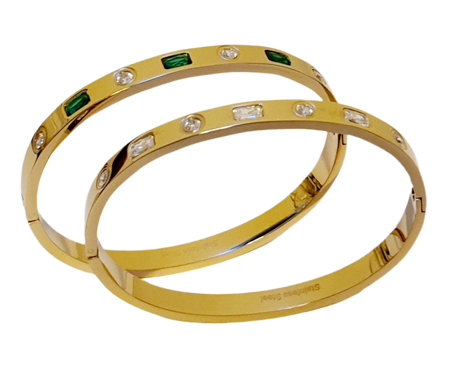 Armbanden met wit of kleur steentjes