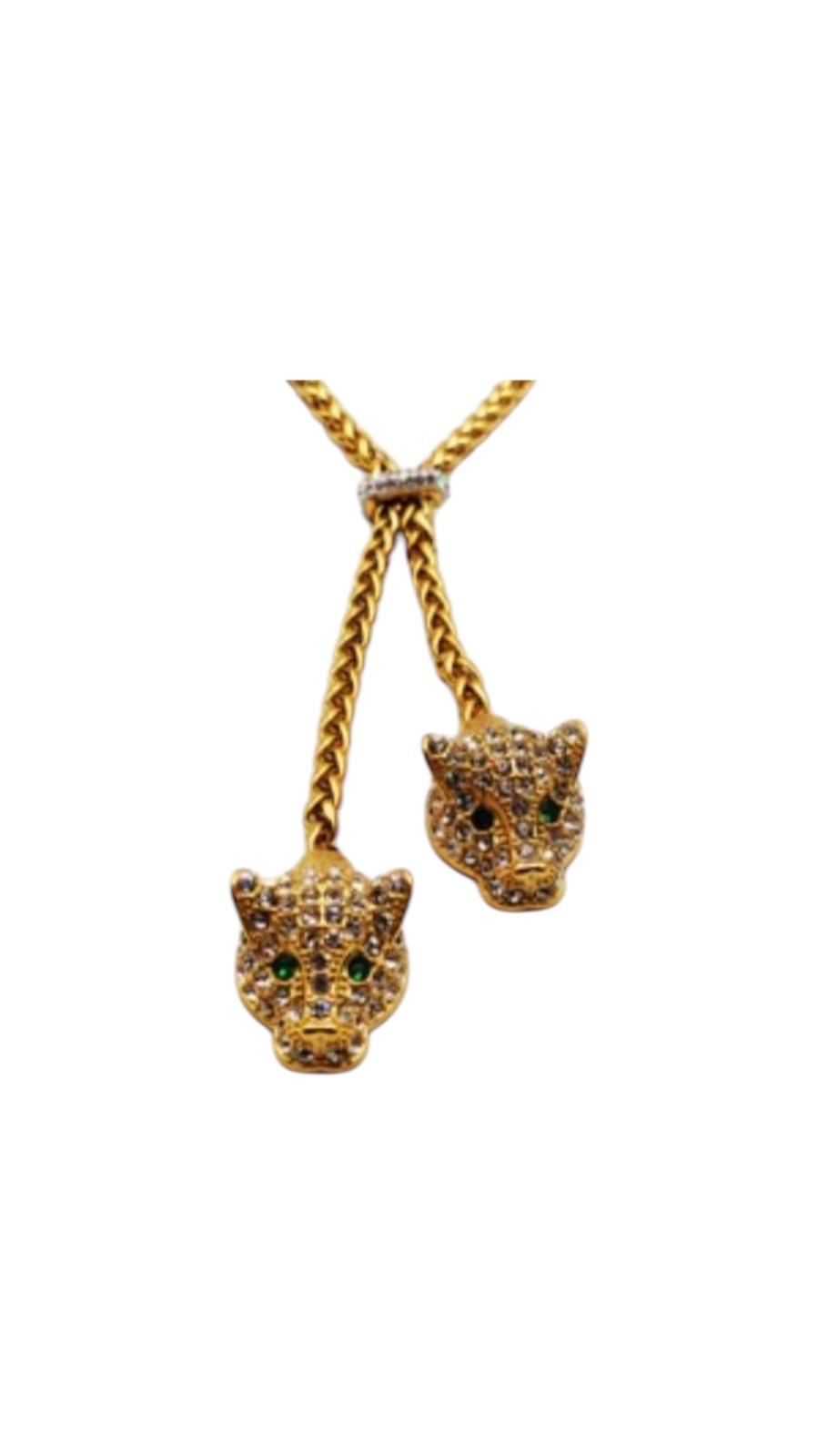 Dubbel jaguar necklace