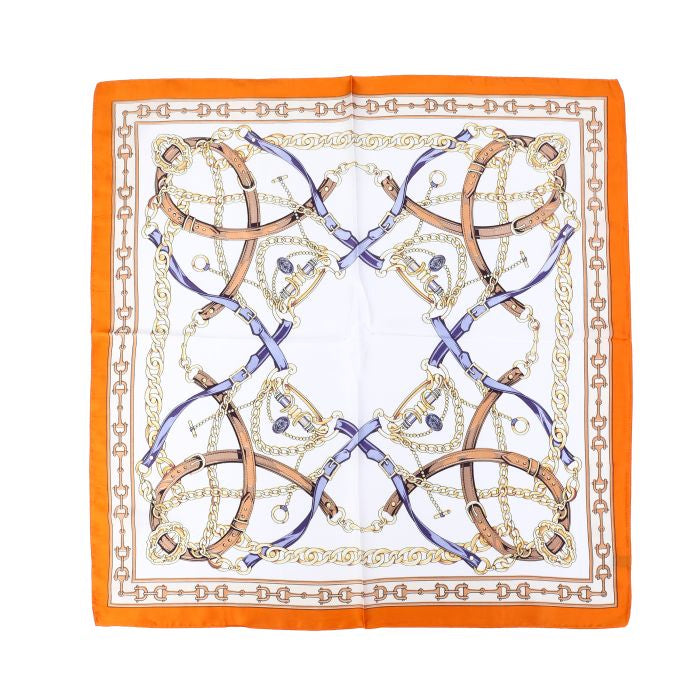 Zijdezachte sjaaltje oranje