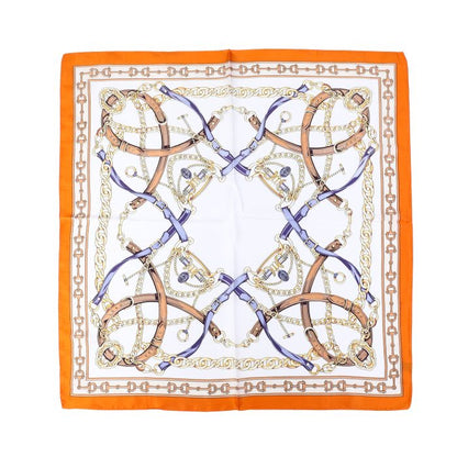 Zijdezachte sjaaltje oranje