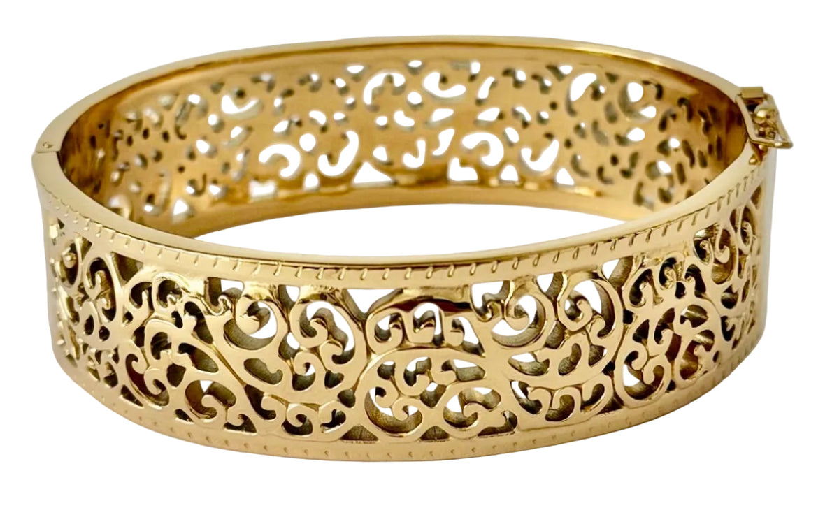 brede filigraan bangle armband.