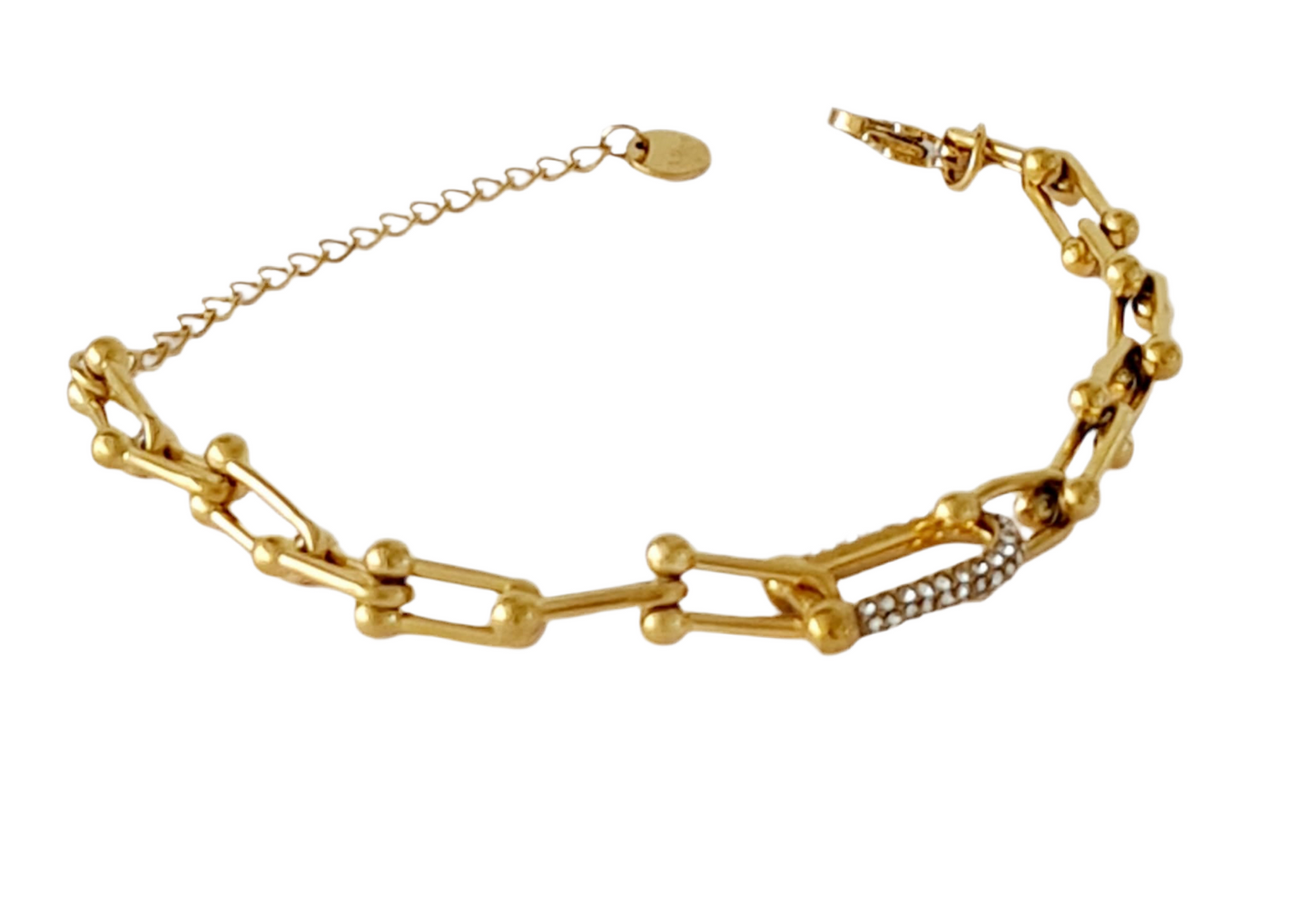 U link Armketting met steentjes