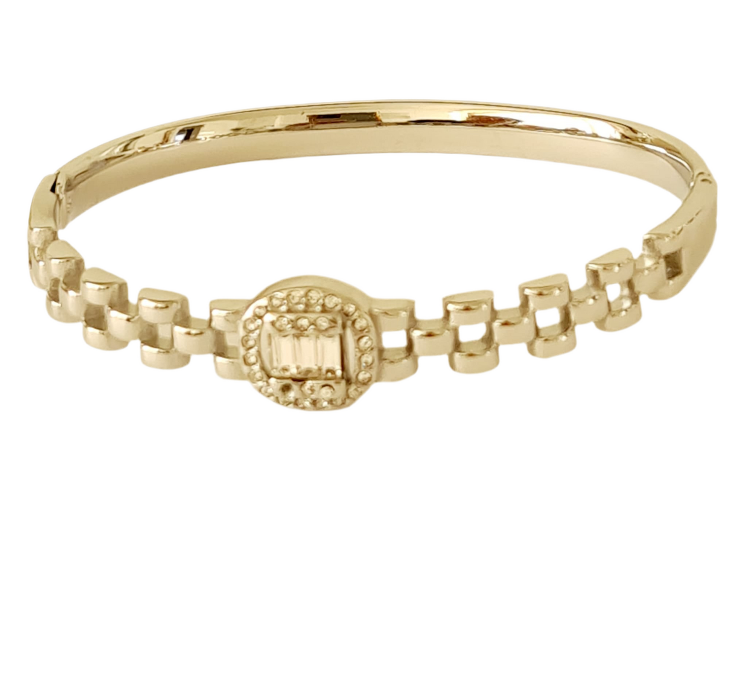 Gesp vorm silver  armband