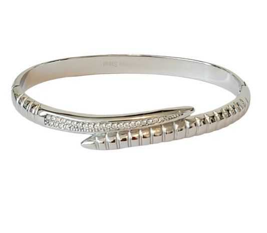 Zilverkleurig snak armband
