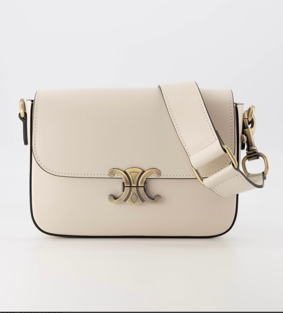 Tris crossbody handtas Ecru