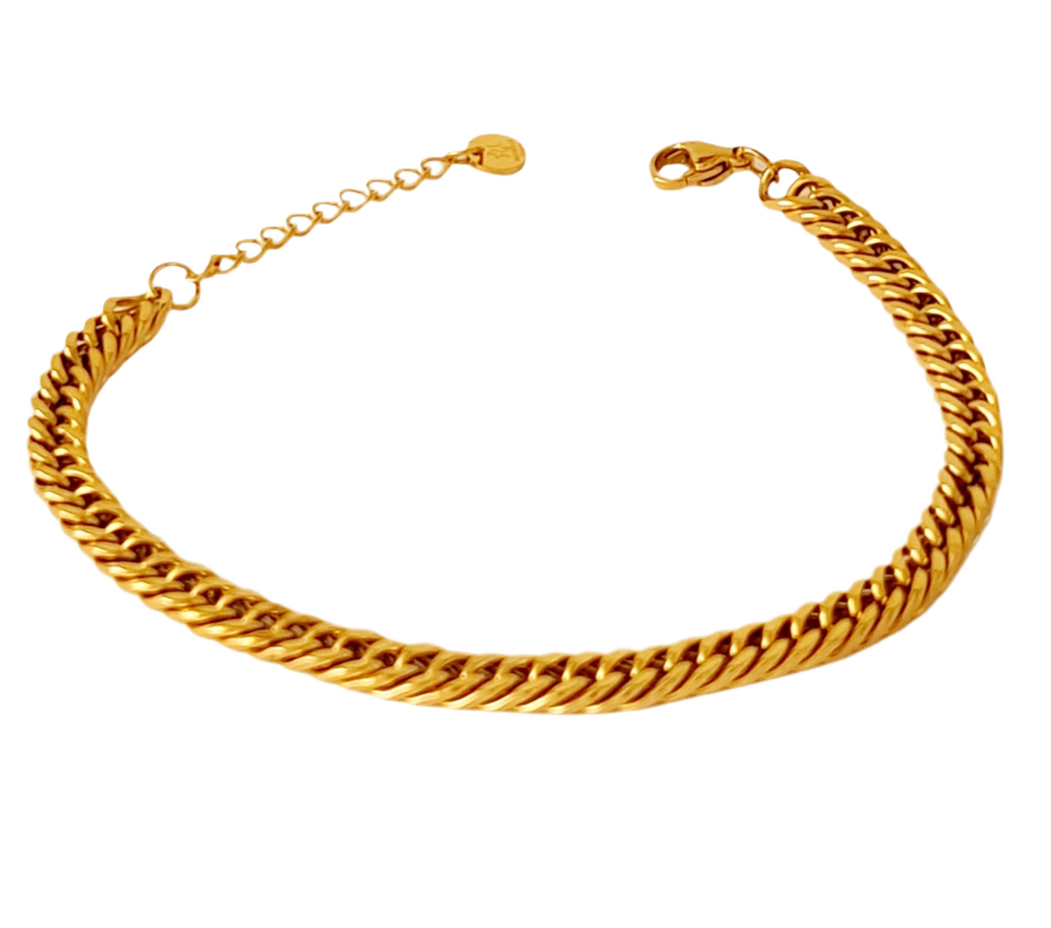 Brede gevlochten Armketting