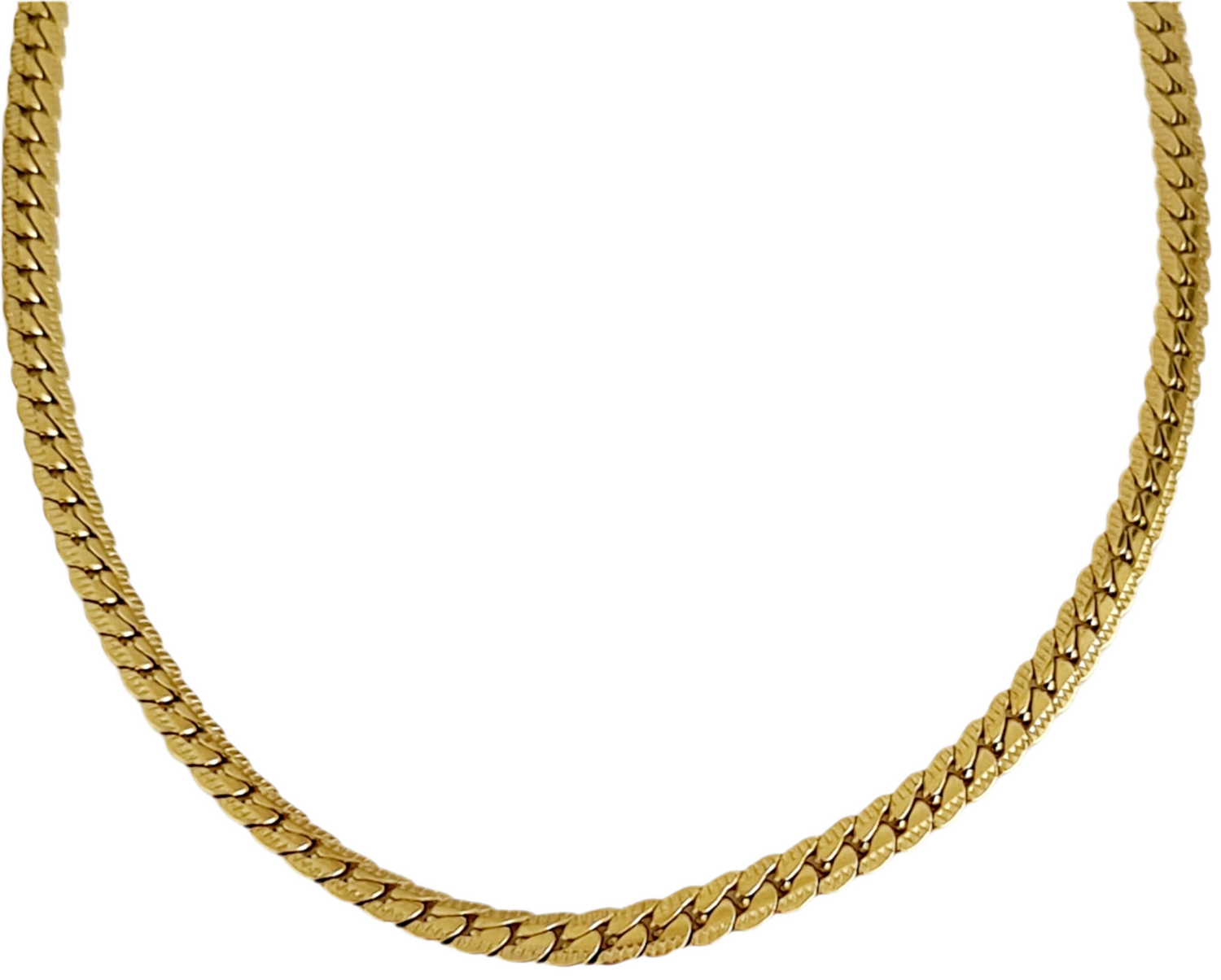 Gevlochten plat ketting