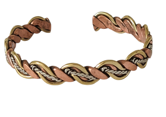 Koperen 3 kleur armband