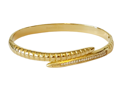 Snake armband met steentjes