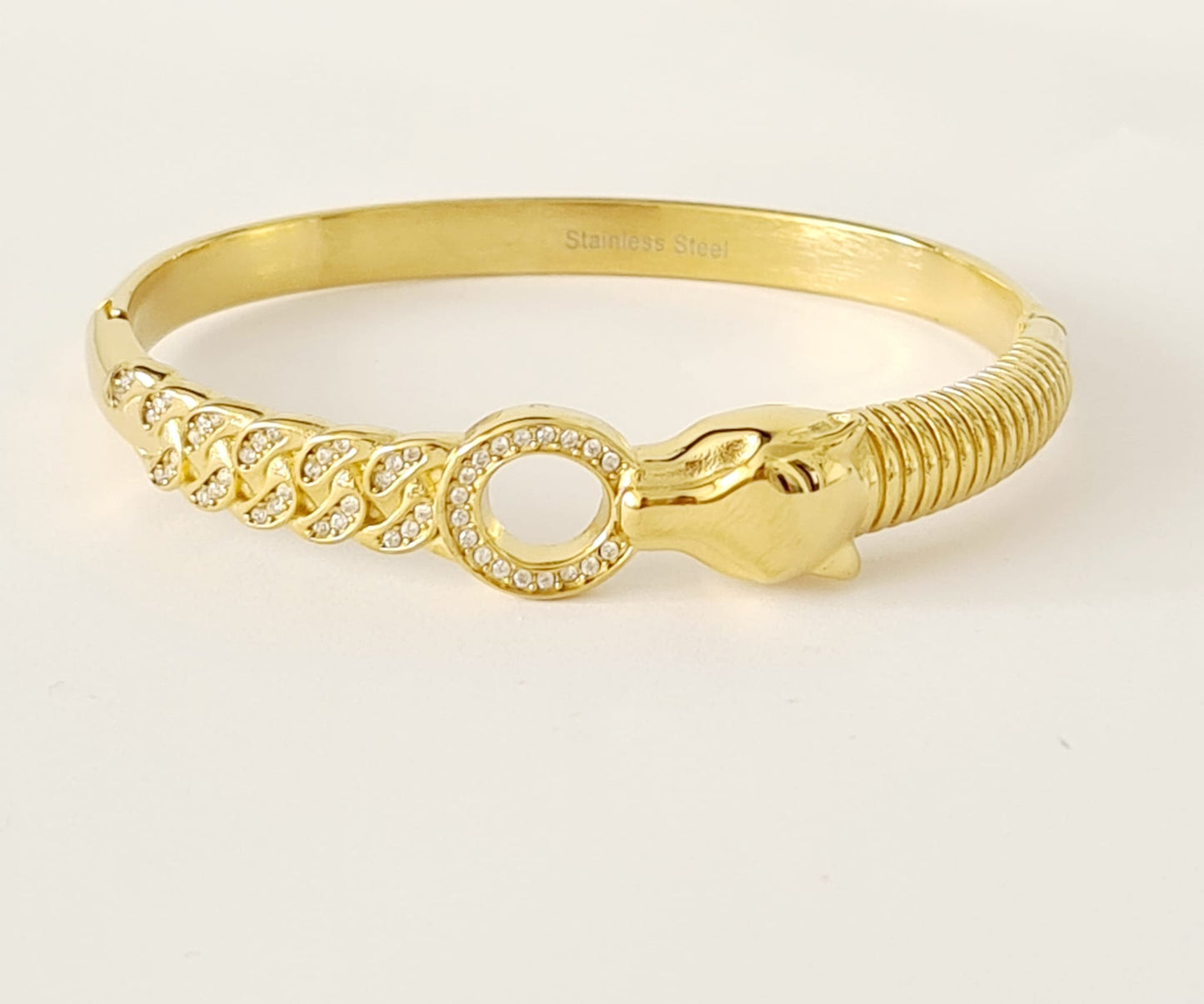Bangle met panterkop