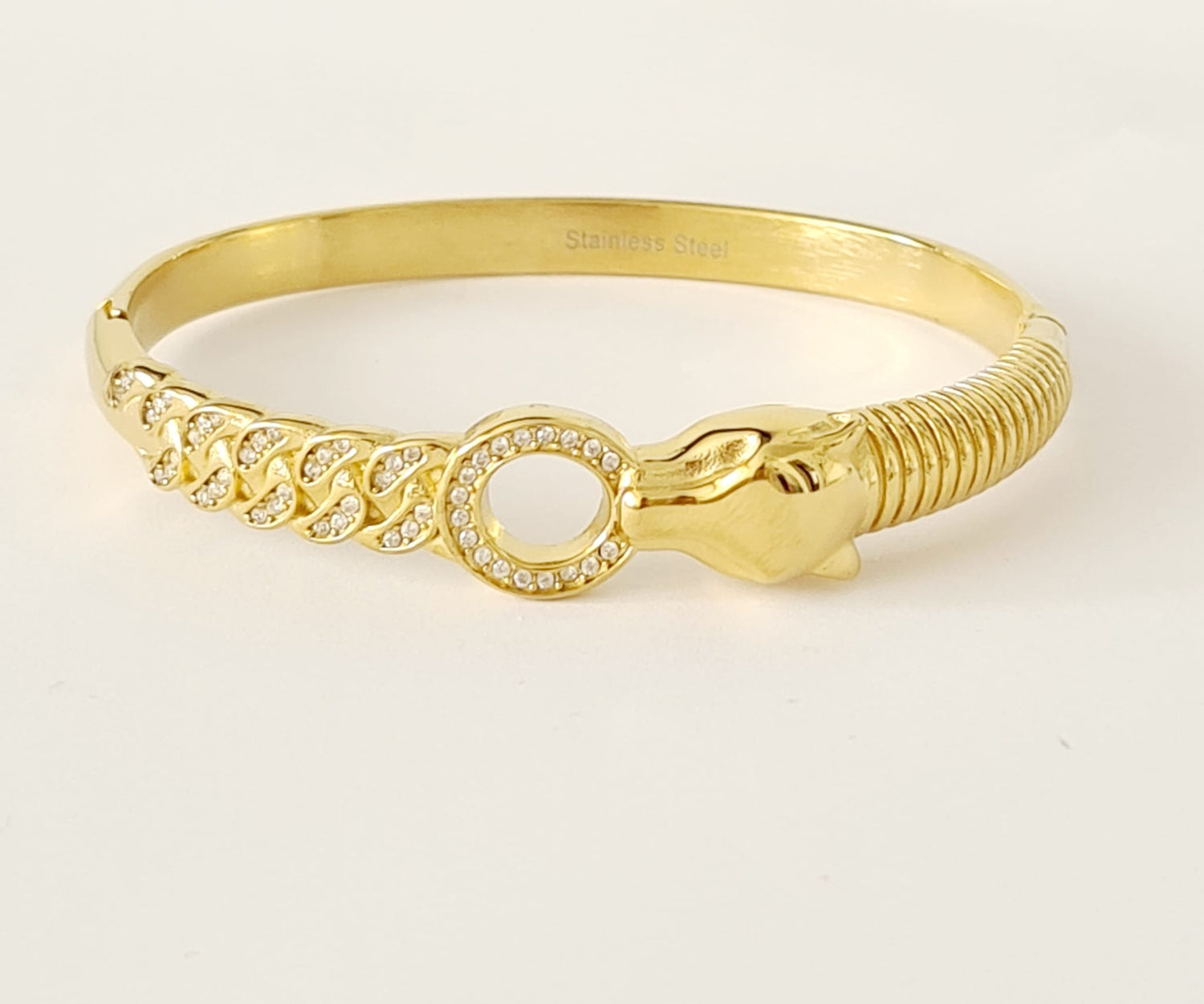 Bangle met panterkop