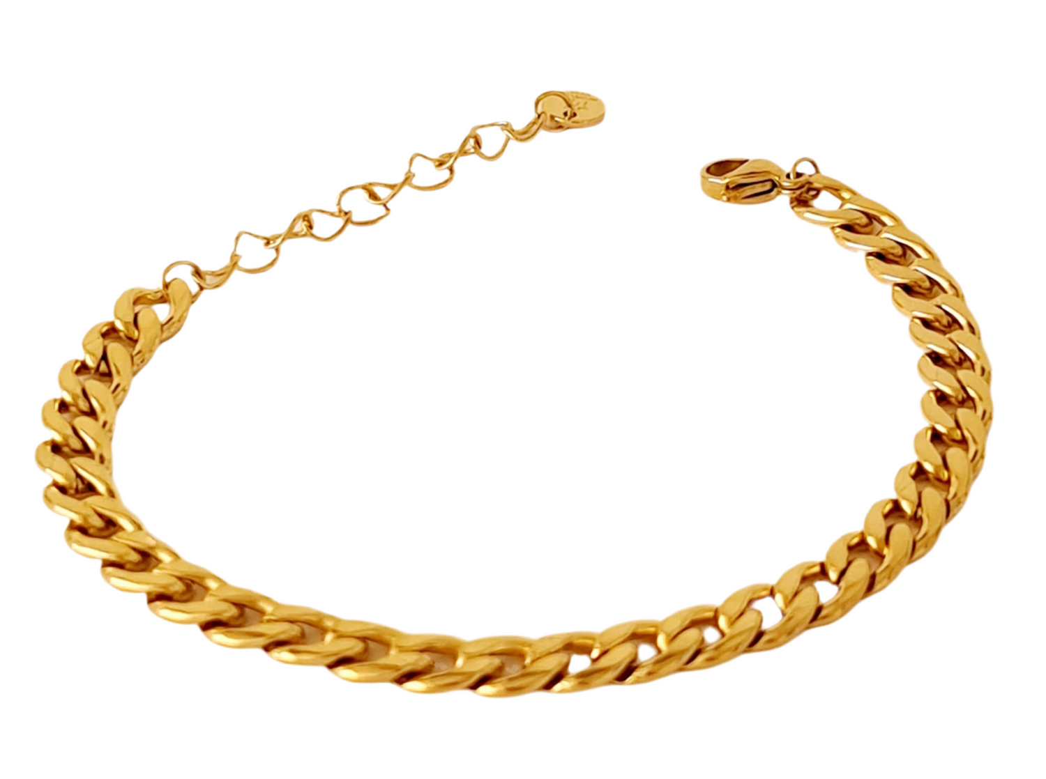 Gevlochten platte Armketting