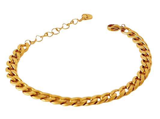 Gevlochten platte Armketting