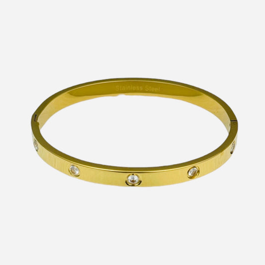 Elegante slave armband met zirkonia