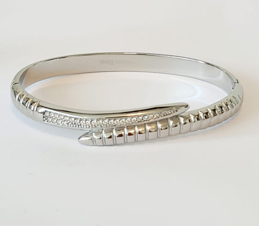 Silver snake bracelet