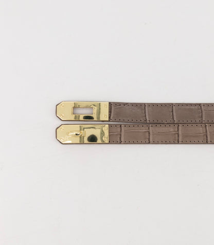 Grace croco riem Taupe