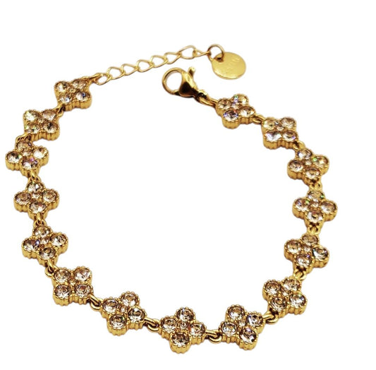 Armketting met steentjes